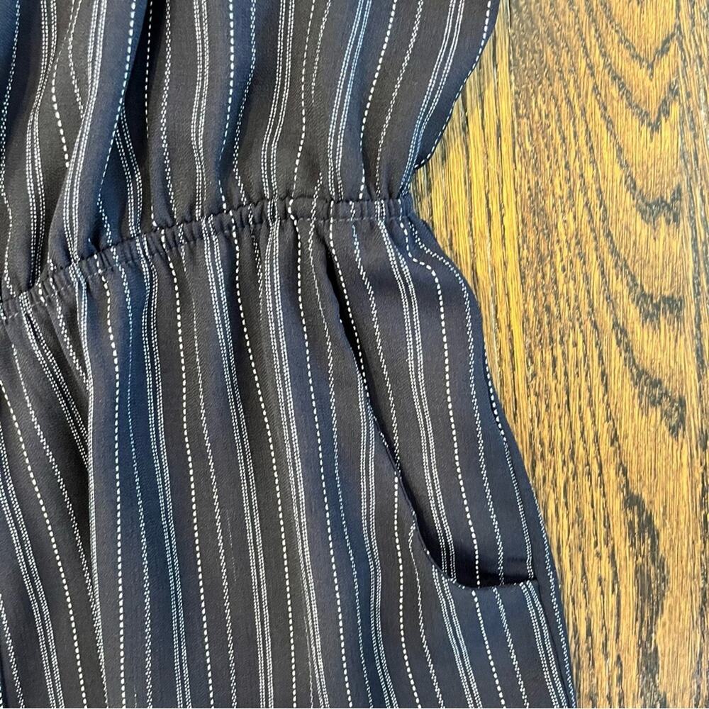 Green Envelope Jumpsuit Striped Wide Leg Adjustable Straps Women's Medium NWT - Picture 5 of 8